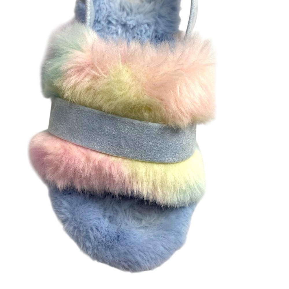 Koolaburra by UGG Fuzz'd Out Adjustable Slide Sandals Sling Back 8 - Picture 3 of 11